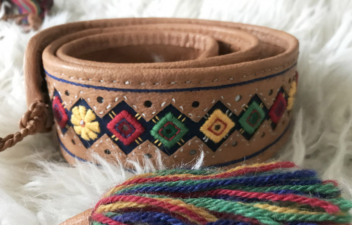 Belte med kråkesølv.